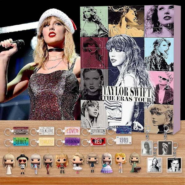 Taylor Swift Adventskalender Armband 2024 Passar för Älskare 24 Dagars Julnedräkningskalender