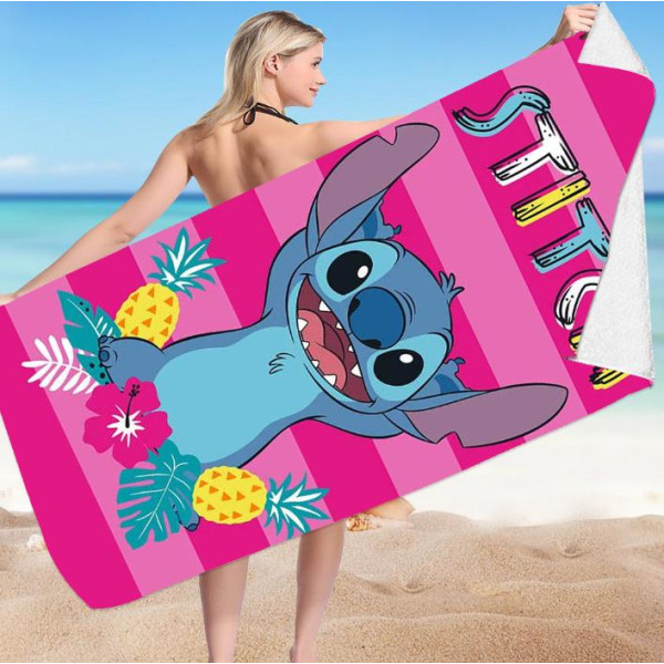 Lilo & Stitch Barn & Vuxen Badhandduk Strand Mikrofiber Snabbtorkande 75*150cm C 70*150cm