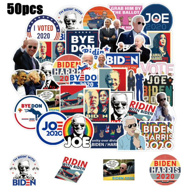 50 st Joe Biden Harris 2020 President Campaign Klistermärken
