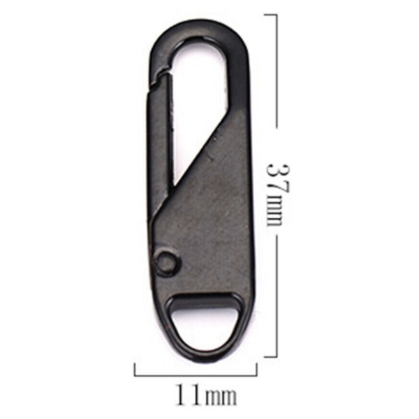 10 STK Aftagelig Lynlås Reparation Udskiftning Lynlås Hoved Gun Colour 10PCS