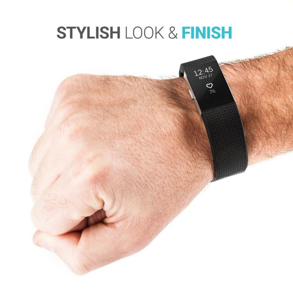 För Fitbit Charge 2 Watch tillbehörsarmband White 111*94*2.1mm