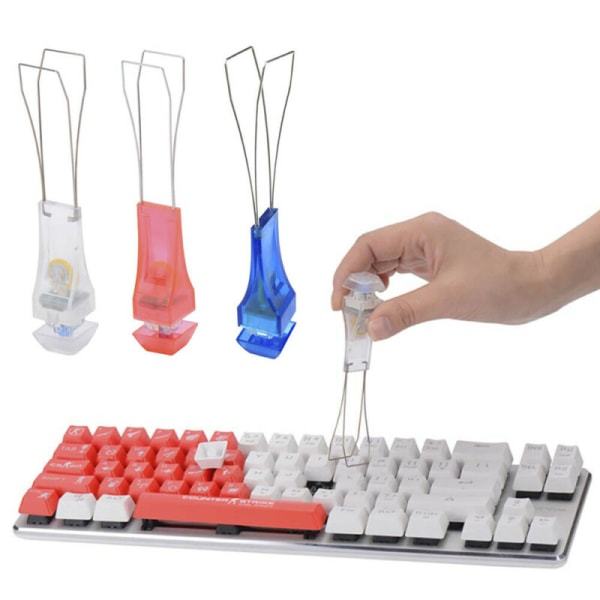 2 i 1 metallnyckel Keycaps Button Puller Borttagningsverktyg för tangentbord red