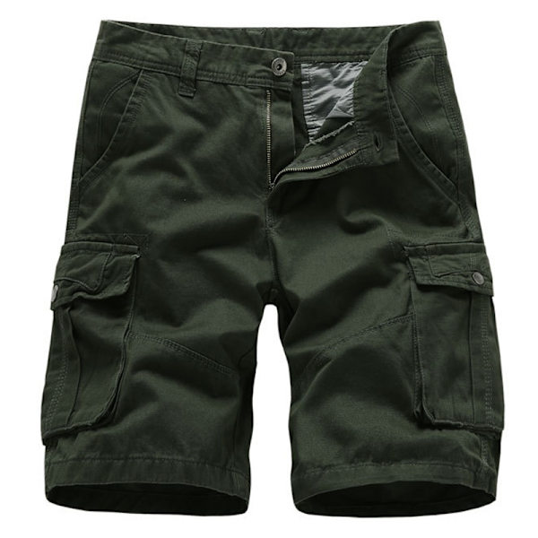 Sommar Herr Casual Solid Färg Lös Cargo khaki 38