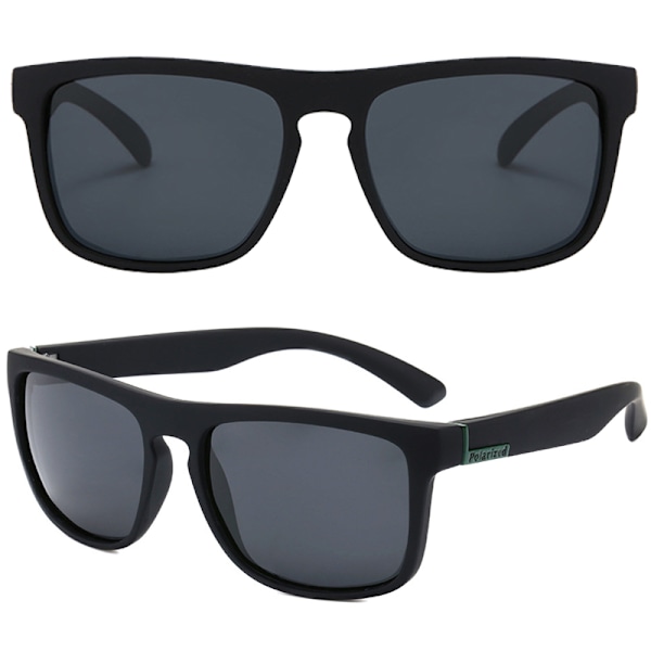3 par fyrkantiga solglasögon för män, utomhusglasögon Black Green Frame Black Lenses 3pair