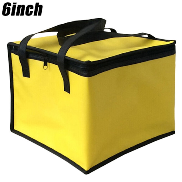 Termisk isolerte lunsjposer Piknik Voksen Barn Mat Oppbevaringsboks yellow 8 inches