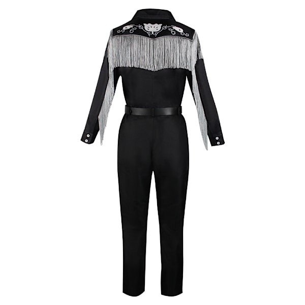 Barbie Ken Cowboy Halloween Kostume Mand, Voksen 18-64, Sort 2XL