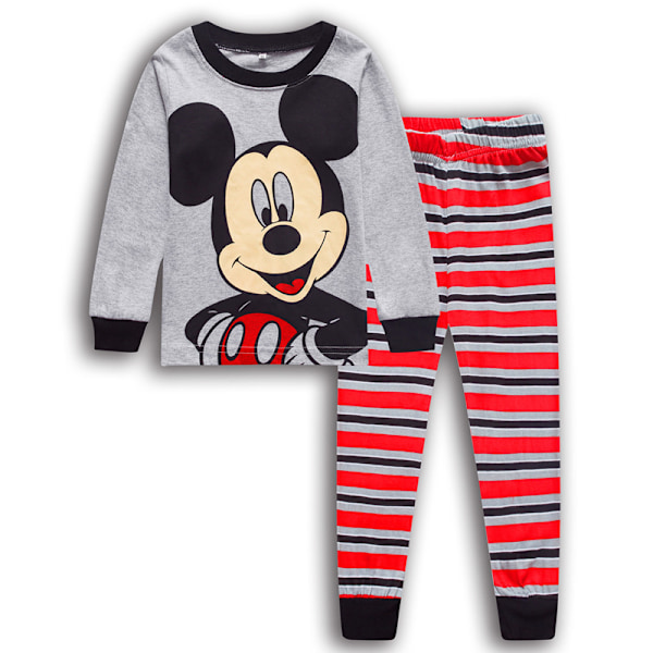 Mickey Barn Pojkar Flickor Långärmade Toppar + Byxor Pyjamas Set Nattkläder Sovkläder #8 120cm