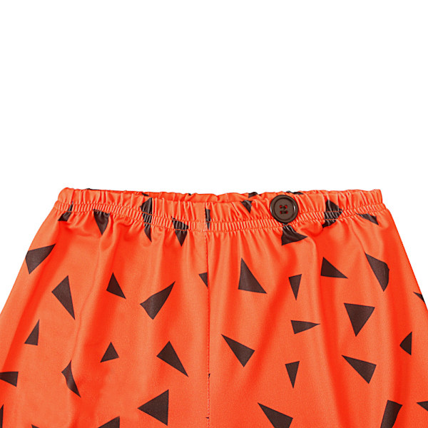 Liten pojke spår kostymer Halloween fest en axel shorts Halloween kostymer Orange 80cm