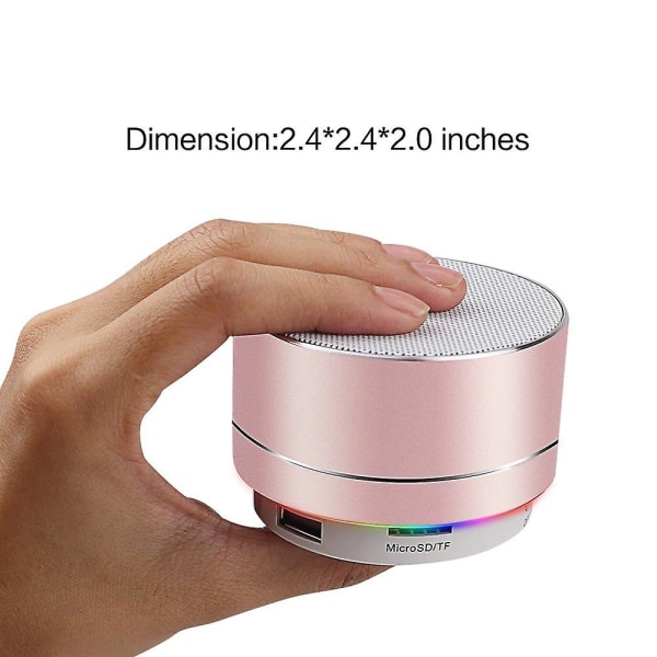 Portabel Trådlös Bluetooth-högtalare Radio Röstutsändning Pink