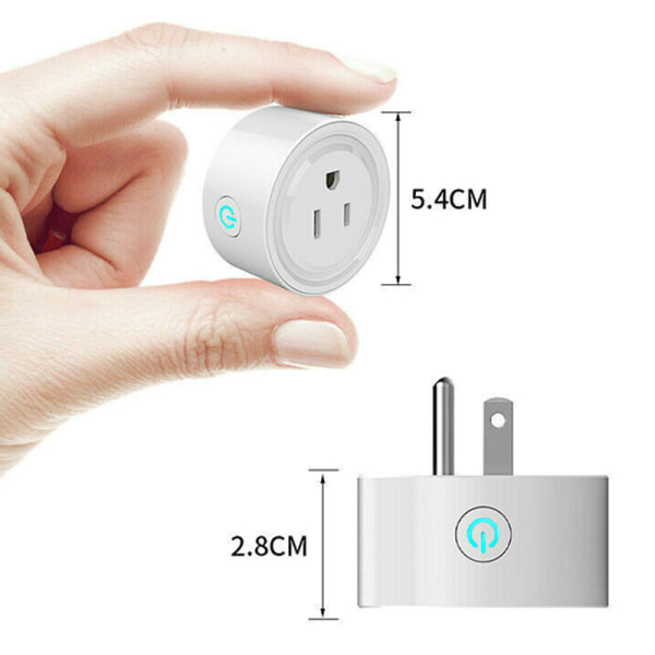 Röststyrning Mini Smart Outlet Wifi-uttag 2st 2pcs