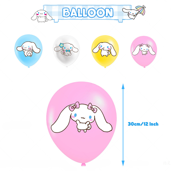 Glade bursdag hund ballonger banner sett festdekorasjon for barn