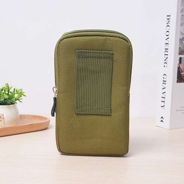 Universell Camo Bälteshake Fodral Väska Skydd Midjeväska Hölster Väska för Mobiltelefon Green