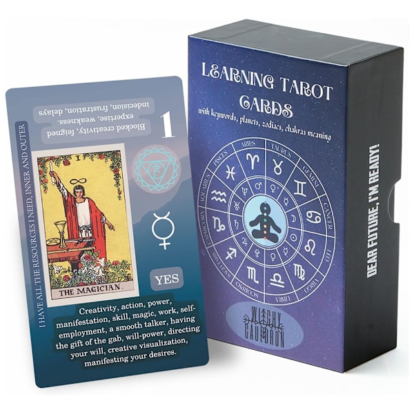 Witchy Cauldron aloittelijan tarot, tarot-korttien oppimispeli aloittelijoille