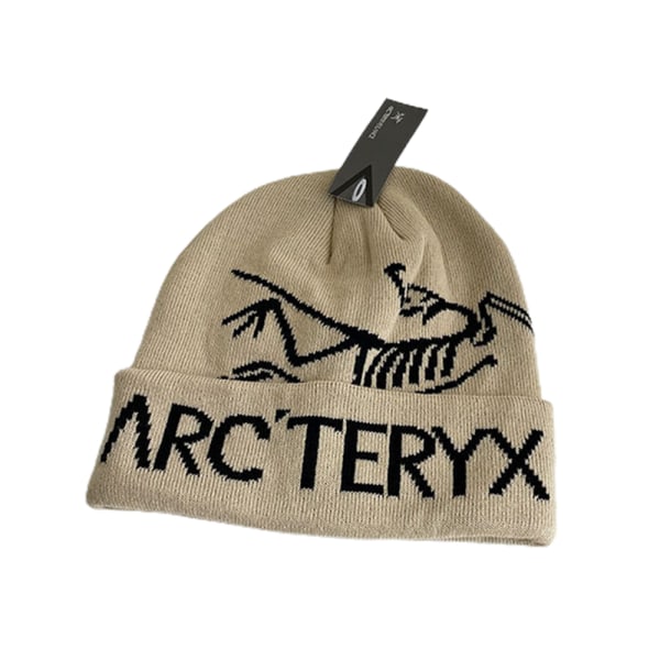 Arcteryx Bird Head Toque Beanie Orca Hat Stickad Hat Vinter Beanie Hatt för kallt väder Khaki