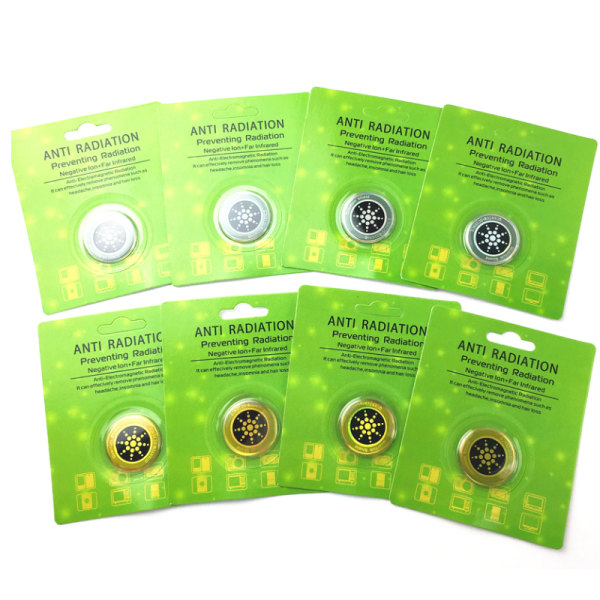 1 st Anti-strålningssköld EMF-skyddsneutraliserare klistermärke silver