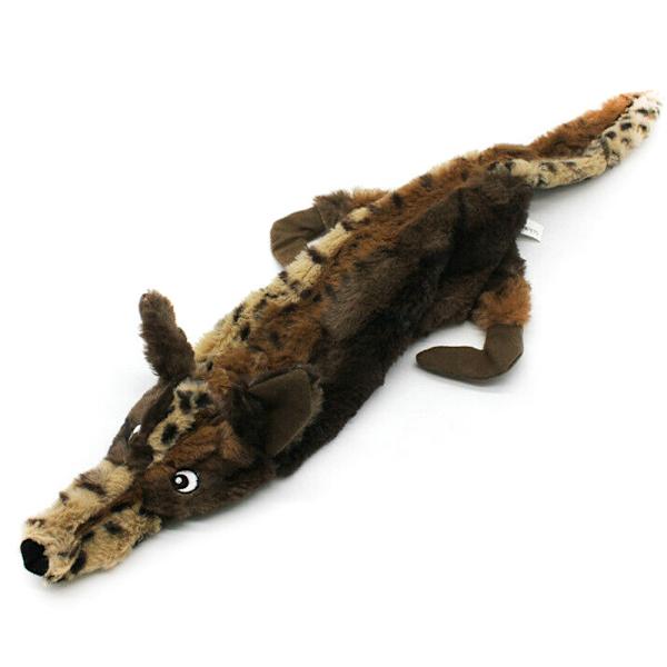 Plush Hundeleksak Odestrukterbar Husdjur Valp Ljud Tugga Kvittra Wolf