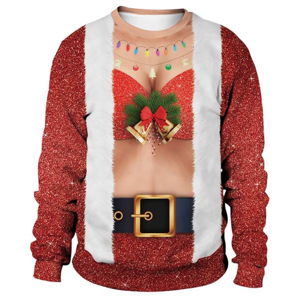 Jule Kvinder 3D Printet T-shirt Pullover Sport Fritid Gave D M