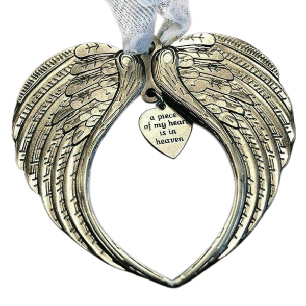 My Heart is in Heaven Christmas Memorial Angel Ornament Pendant