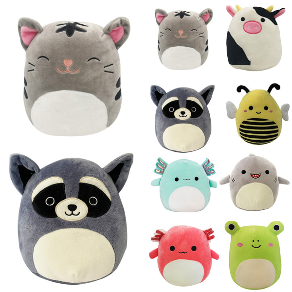 Plush Leksak Babydocka Interaktivt Fyllt Djur Barnpresent Raccoon