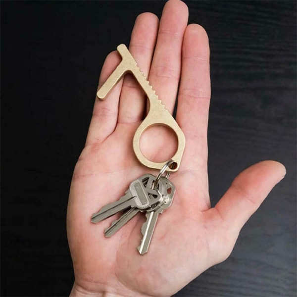 Dörröppnare Säkert kontaktlöst skydd NO Touch Key Opener Kit golden