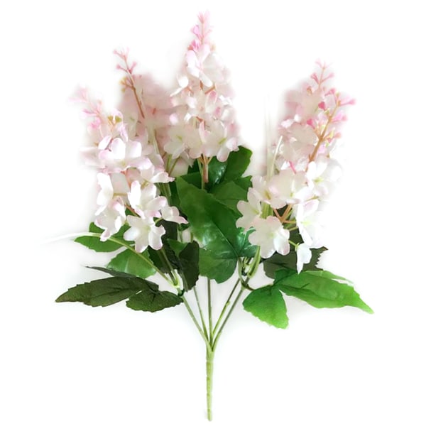 Hem Restaurang Trädgård Falska blommor Konstgjord hyacintbukett Pink edge white flower