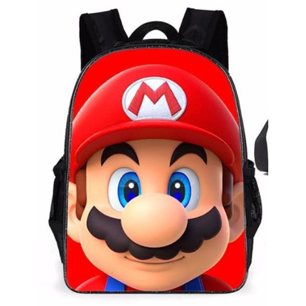 Super Mario barn bokväska Ryggsäck för elever skolväska P