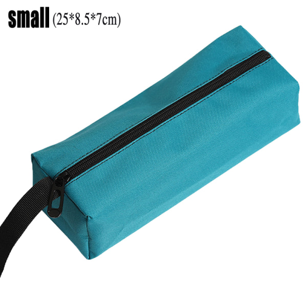 Bärbar förvaringsväska Nyckel Dragkedja Pocket Organizer Case Blue S