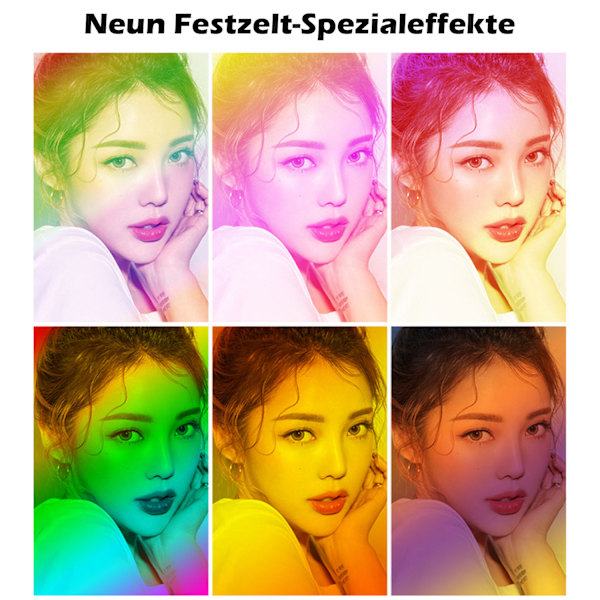 [Loppuunmyynti] Kevyt pöytämallinen 10 tuuman rengasvalo kahdella jalustalla - 18 RGB-väriä himmennettävä selfie-rengasvalo kaukosäätimellä, korkeussäädettävä, TK:lle