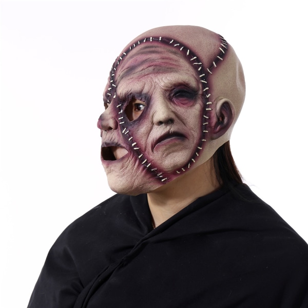 Skrämmande Three Faces Mask Kostym Halloween Mask Creepy Cosplay