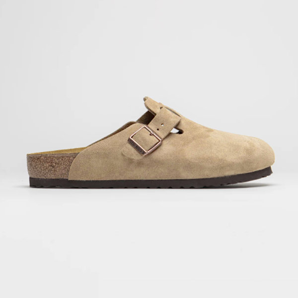 Unisex Ruskind Blød Fodseng Træsko Unisex Slip-On Fritidssko Sand Color 39