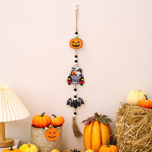 Halloween Hängande Pumpa Spöke Pärlsträng Dekoration C