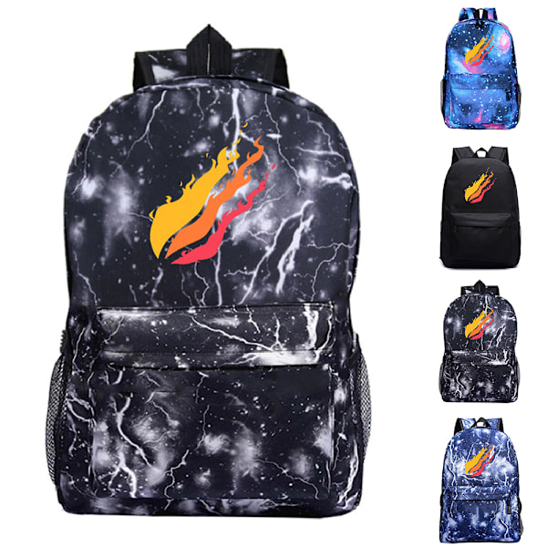 Prestonplayz Ryggsäck för Barn Pojkar Flickor Studenter Resa Ryggsäck Skolväska Resa Ryggsäck D 30*12*42cm
