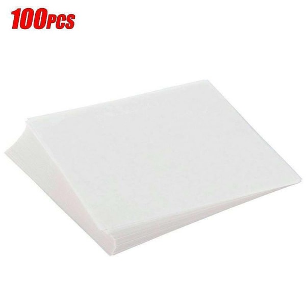 100x Non-Stick Naturlig Färg Pan Bakning Silikonolja Papper BBQ 100pcs