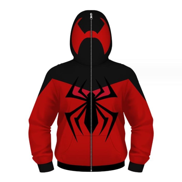 Marvel Spider Man Zip Up Cosplay Kids Hoodie Sweatshirt Jacka C S