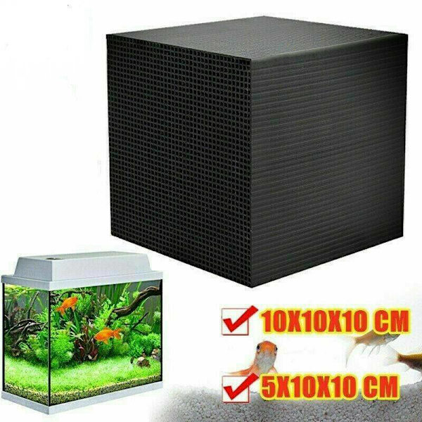 Akvarievannrenser som filtrerer og absorberer smuss effektivt 10*10*5cm