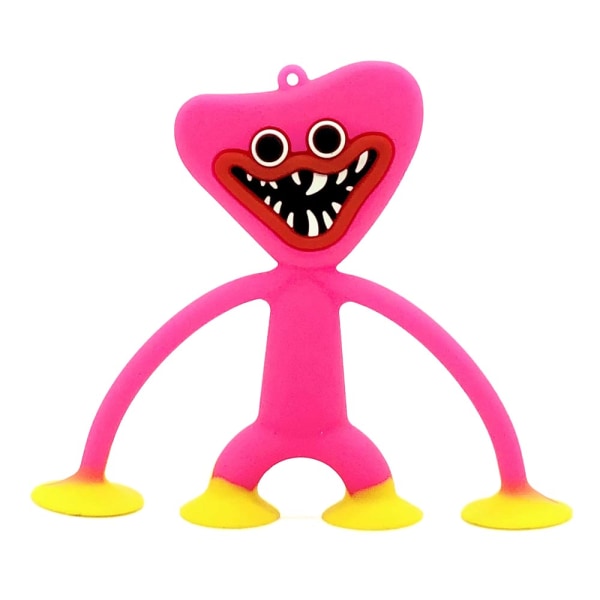 Silikonhänge för barn Nyckelring Poppy Playtime Huggy Wuggy Present pink