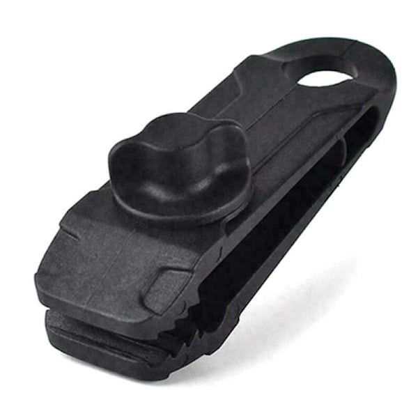 10 st återanvändbara tältduksklämmor - Spänne för camping black 10pcs