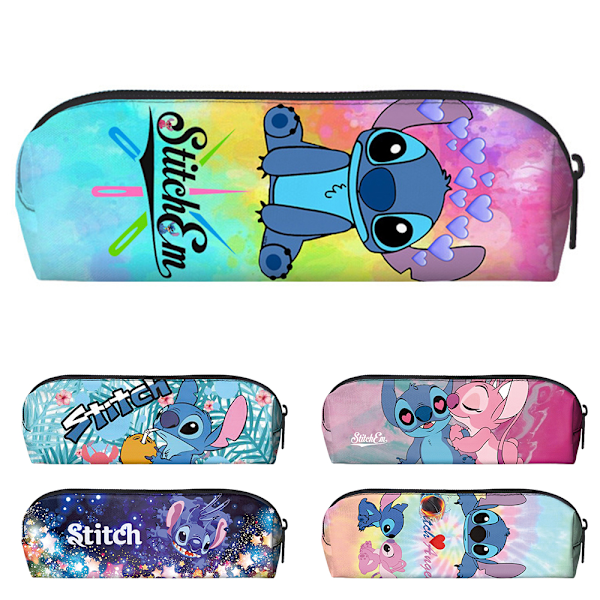 Pennfodral för barn med Lilo & Stitch, present till pojkar och flickor, kontorsmaterial, skolmaterial C