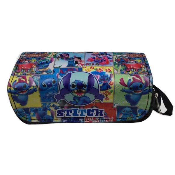 Stitch Pencil Bags Anime Student Paper Bag Cosmetic Case D