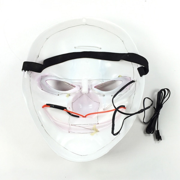 Halloween Mask Clown Kostym Vuxen Luminous Mask Party Cosplay