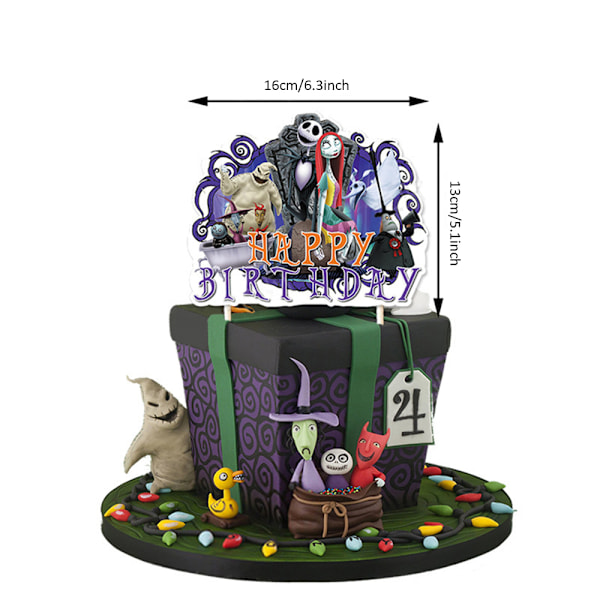 Nytt The Nightmare Before Christmas-tema för födelsedagsfest, ballongdekorationssats för barn