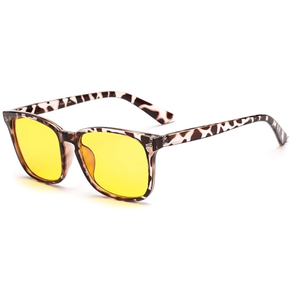 Unisex Blå Ljusblockerande Glasögon Dator Smarttelefon Syn Leopard 1pair
