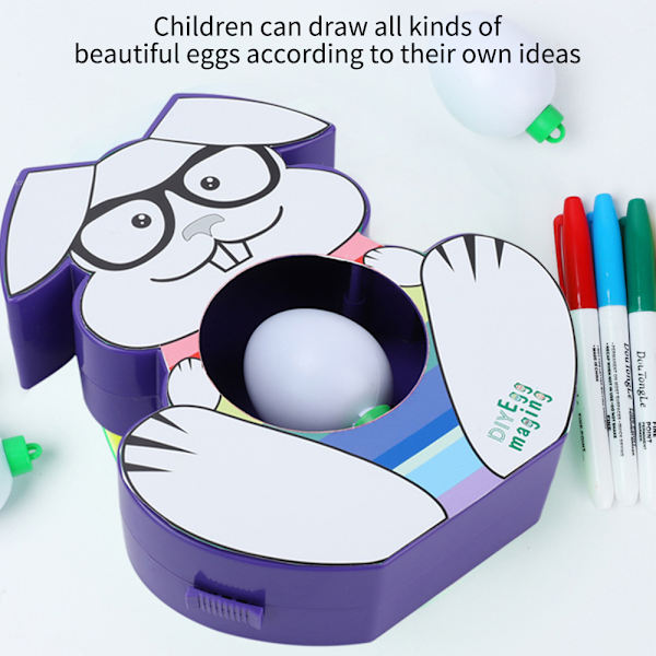 Barnens Målningsäggmodell Kit DIY Färgläggning Pedagogiska Leksaker Markör