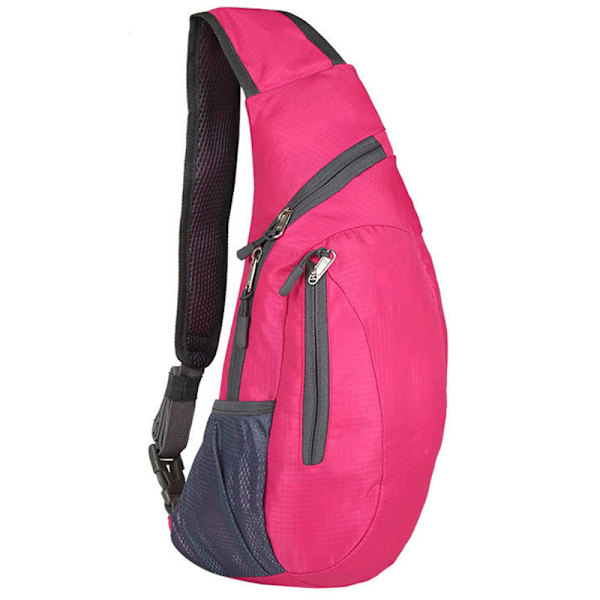 Miesten rintareppu olkalaukku Cross Body -laukku matkareppu Rose Red