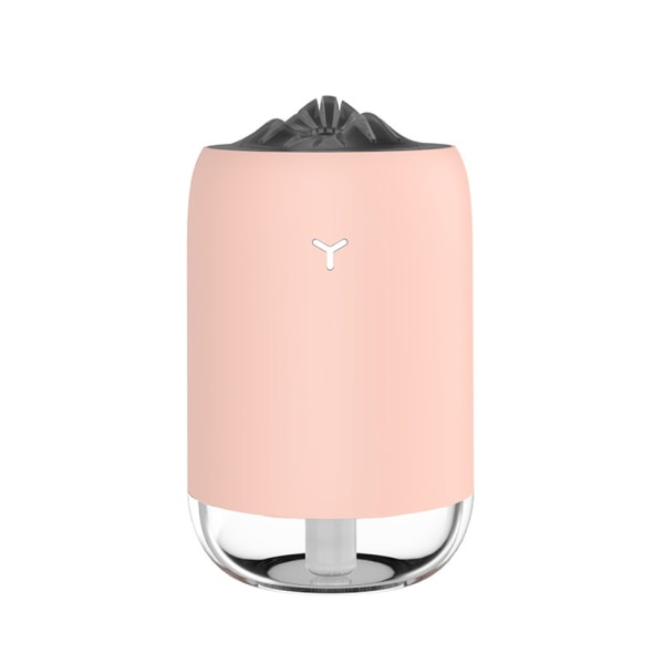 Bärbar minifuktare USB laddningsluftfuktare för bilstation pink