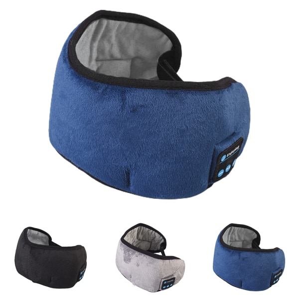 Bluetooth Sleep Headphones Sports Mask Stereo Högtalarhörlurar Blue