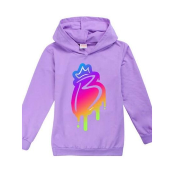 Barnens Brianna's Merch Pullover Hoodie Sweatshirt Tryckt Toppar purple 160cm