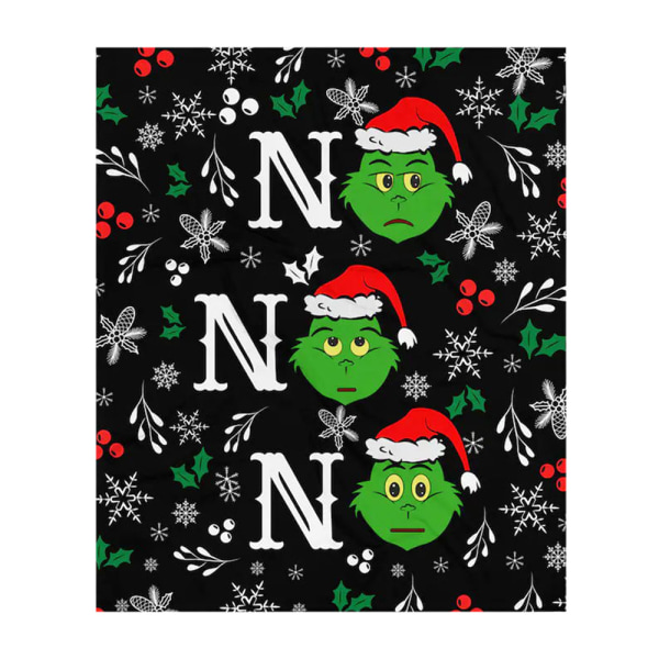 Julgrinchfilt, tecknad filt, mjuk filt, jul C 80*120CM