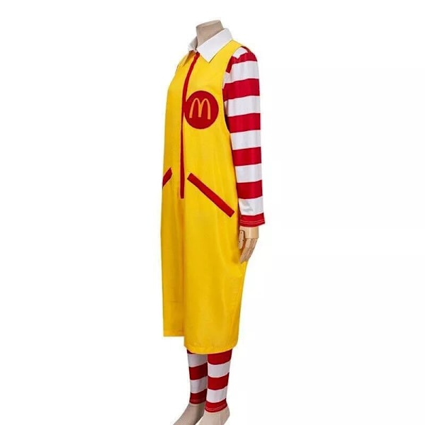 Mcdonald Cosplay -asu Unisex Ronald -juhlat Naamiaiset Sutra-pellehahmo 140cm