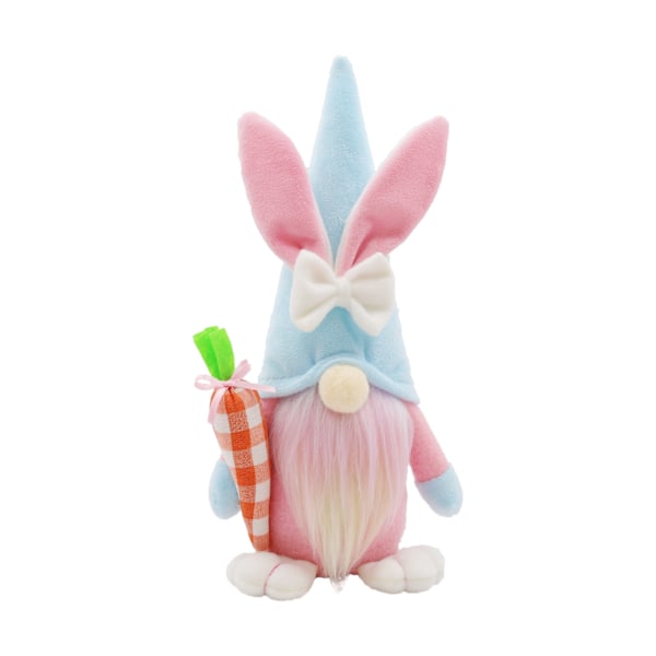Påskdvärg Plysch Tomte dekoration, handgjord dvärgkanin Ansiktslös docka Påsk ornament, vår hemdekoration Boy